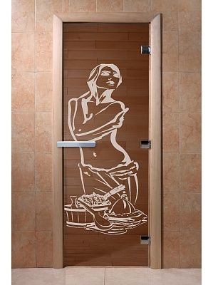 Дверь для сауны Doorwood «Искушение» (Ольха) 8мм