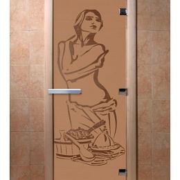 Дверь для сауны Doorwood «Искушение» (Ольха) 8мм