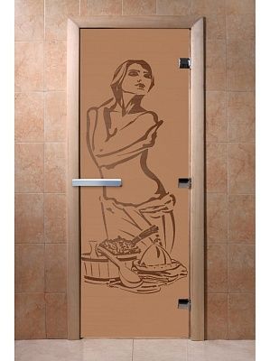 Дверь для сауны Doorwood «Искушение» (Ольха) 8мм