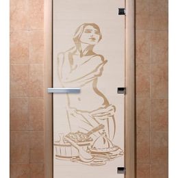 Дверь для сауны Doorwood «Искушение» (Ольха) 8мм