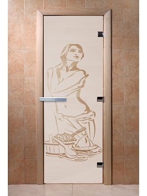 Дверь для сауны Doorwood «Искушение» (Ольха) 8мм