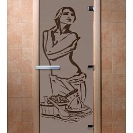 Дверь для сауны Doorwood «Искушение» (Ольха) 8мм