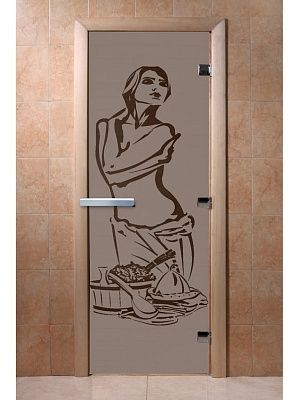Дверь для сауны Doorwood «Искушение» (Ольха) 8мм
