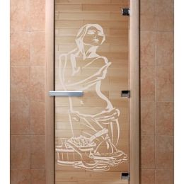 Дверь для сауны Doorwood «Искушение» (Ольха) 8мм