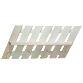 Полка-вешалка SL "Зебра", 4 крючка, липа