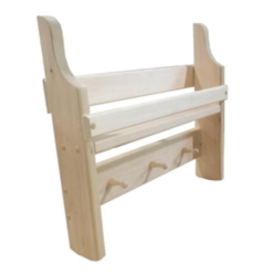 Полка-вешалка SL "Ладья", 3 крючка, липа