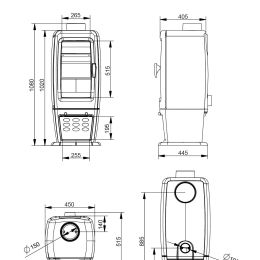 Печь-камин EVEREST S12