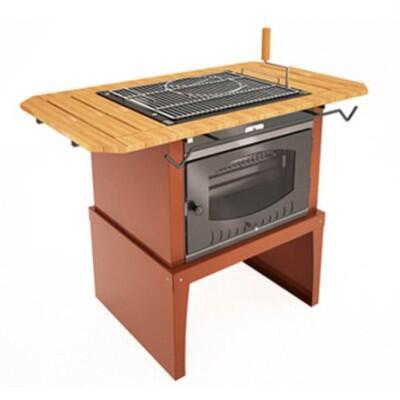 Гриль Suomi Grill Table, двухсторонняя решётка-гриль, держатель полка, 128 х 72,5 х 94 см