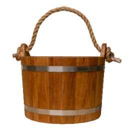 Шайка Woodson 10л. с нержавеющей вставкой (дуб)