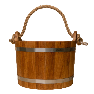 Шайка Woodson 10л. с нержавеющей вставкой (дуб)
