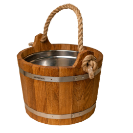 Шайка Woodson 10л. с нержавеющей вставкой (дуб)