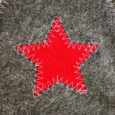 Набор для бани "Буденовец" серый: шапка, коврик, рукавица