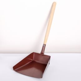 УЦЕНКА Совок хозяйственный металлический с деревянной ручкой, 17×19×36 см