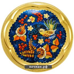 Электрический самовар 3 л «Конус» в наборе с росписью «Жар птица» (с автоотключением)