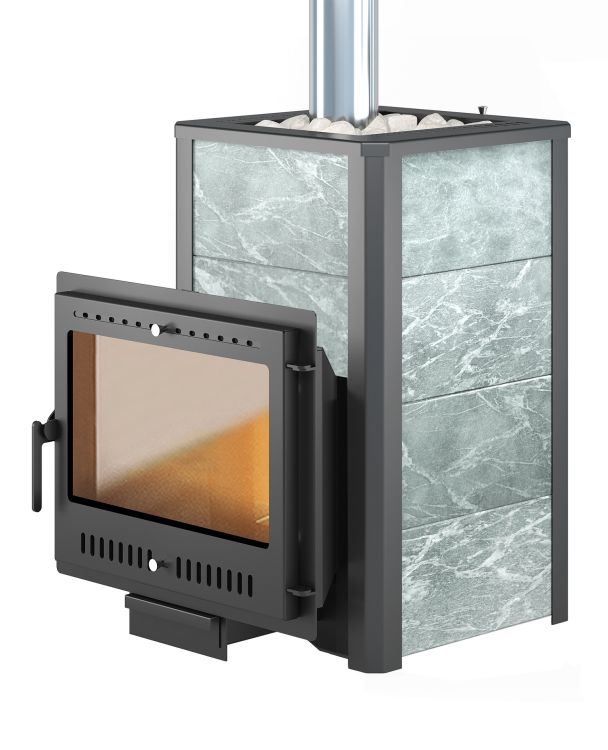 Печь для бани ВЕЗУВИЙ ЛЕГЕНДА 28 Панорама "М" ТАЛЬКОХЛОРИТ