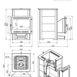 Печь для бани ВЕЗУВИЙ ЛЕГЕНДА 28 Панорама "М" ТАЛЬКОХЛОРИТ