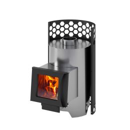 Печь для бани Везувий "Чёрная Пчёлка С" НЕРЖ.