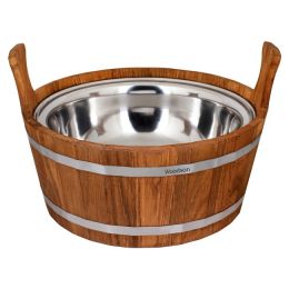 Шайка Woodson 15л. с нержавеющей вставкой (дуб)