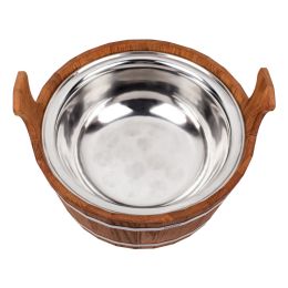 Шайка Woodson 15л. с нержавеющей вставкой (дуб)