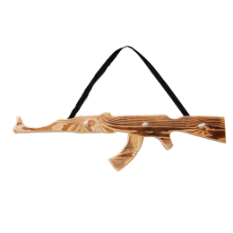 Вешалка SL "АК47", обожжённая сосна, 3 крючка